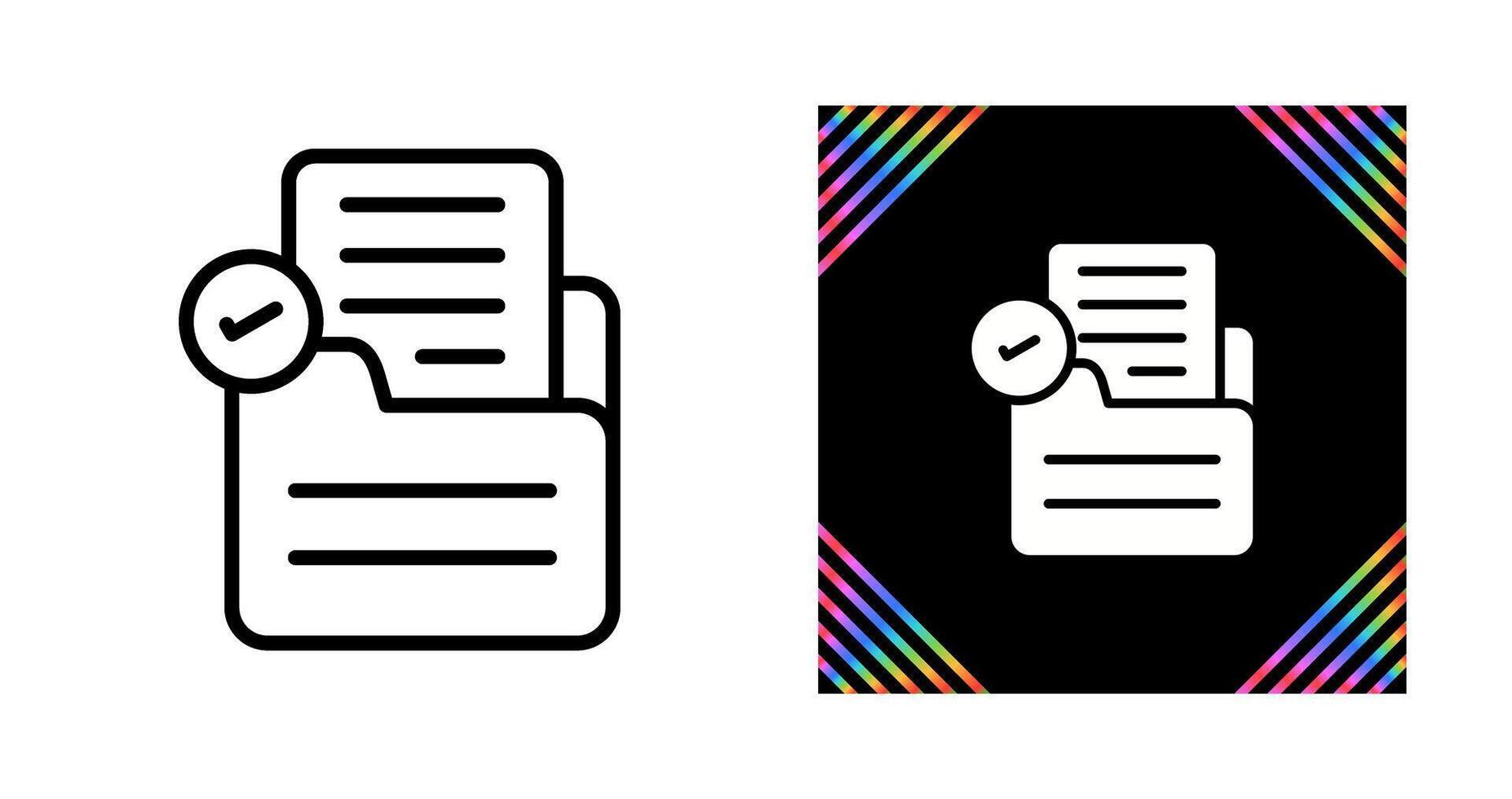 Document Check Vector Icon