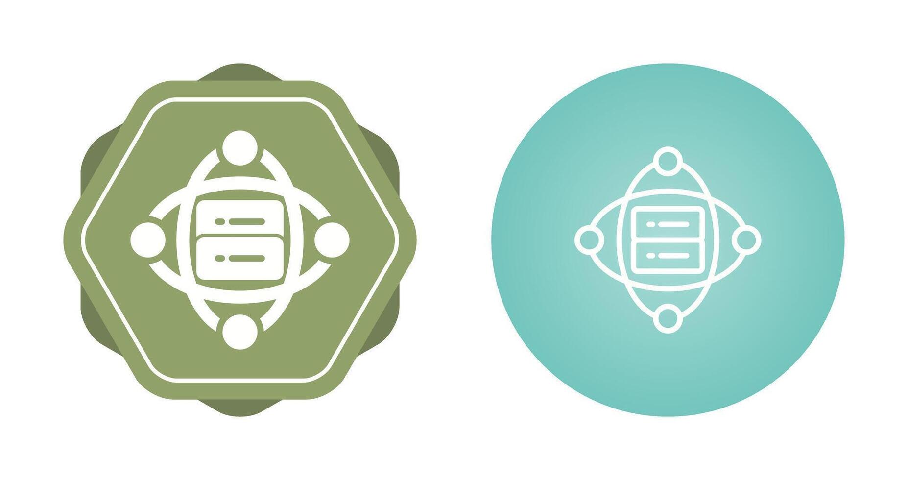 Cluster Server Vector Icon