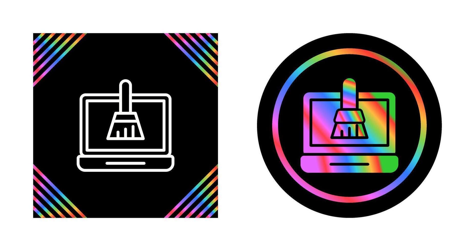 Disk Cleanup Vector Icon