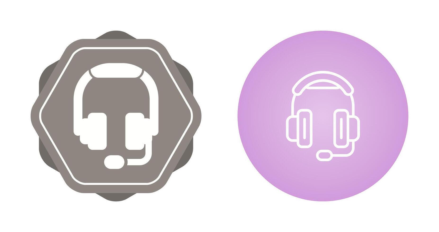 icono de vector de auriculares