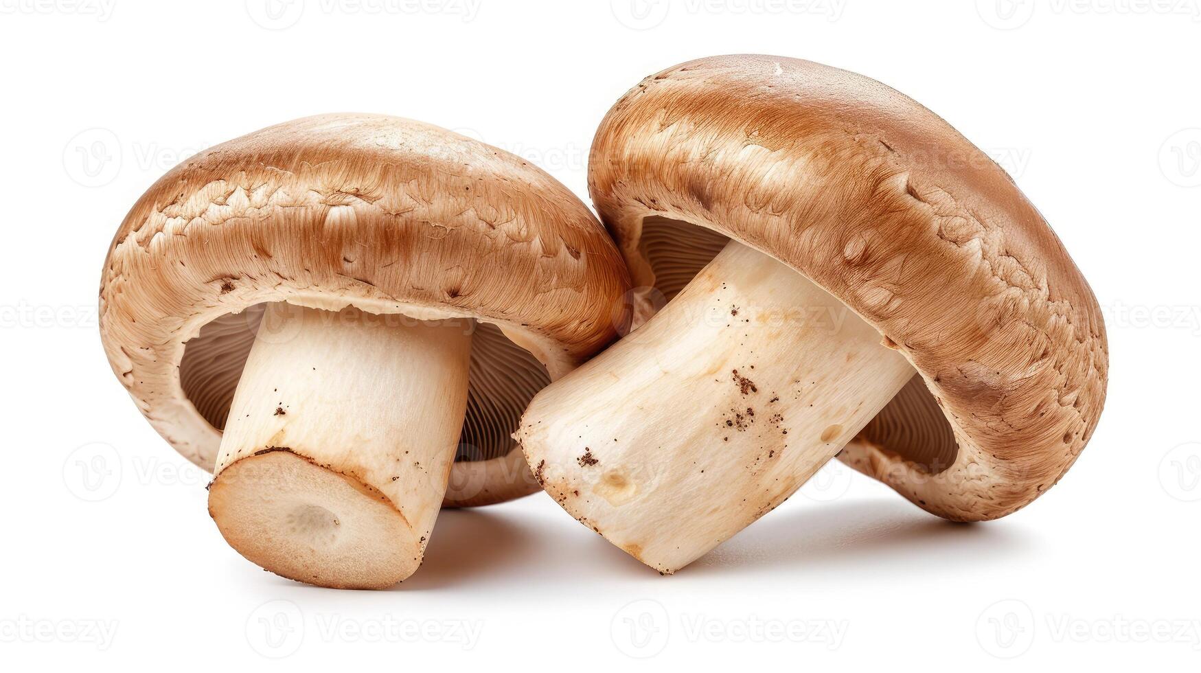 AI generated champignon, mushroom, isolated on white background, clipping path, full depth of field photo
