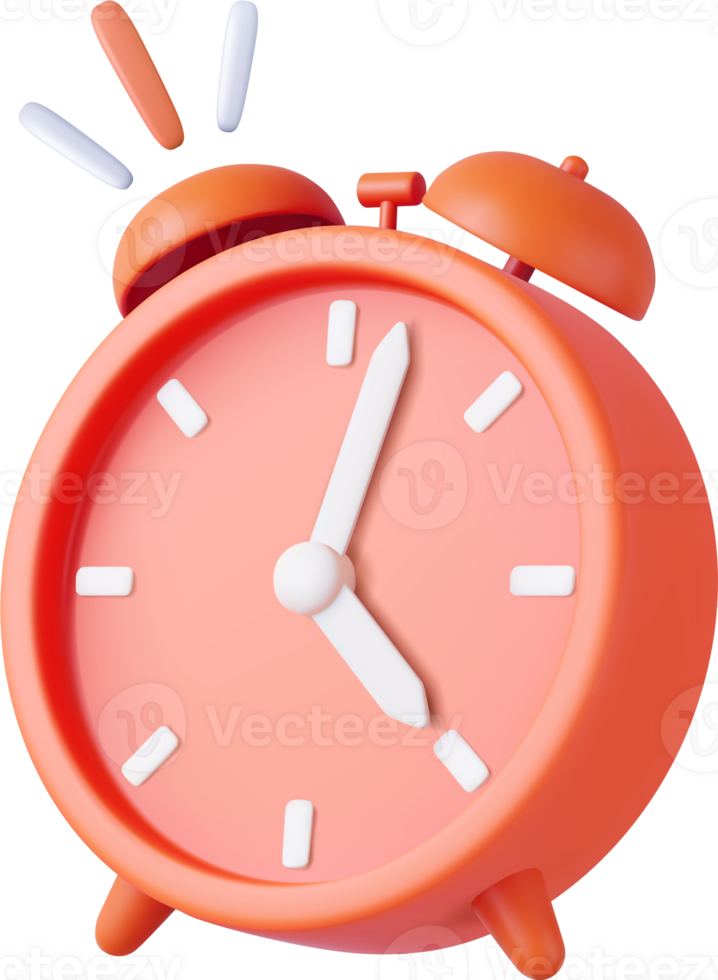 3d alarm clock png