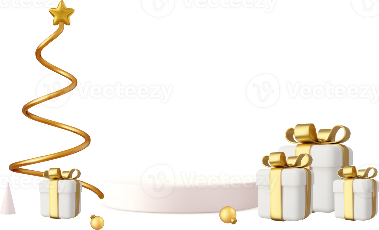 3d christmas design, png