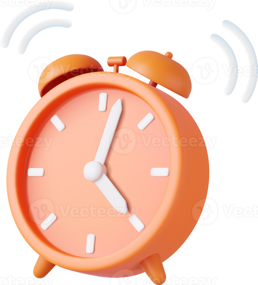 3d alarm clock png