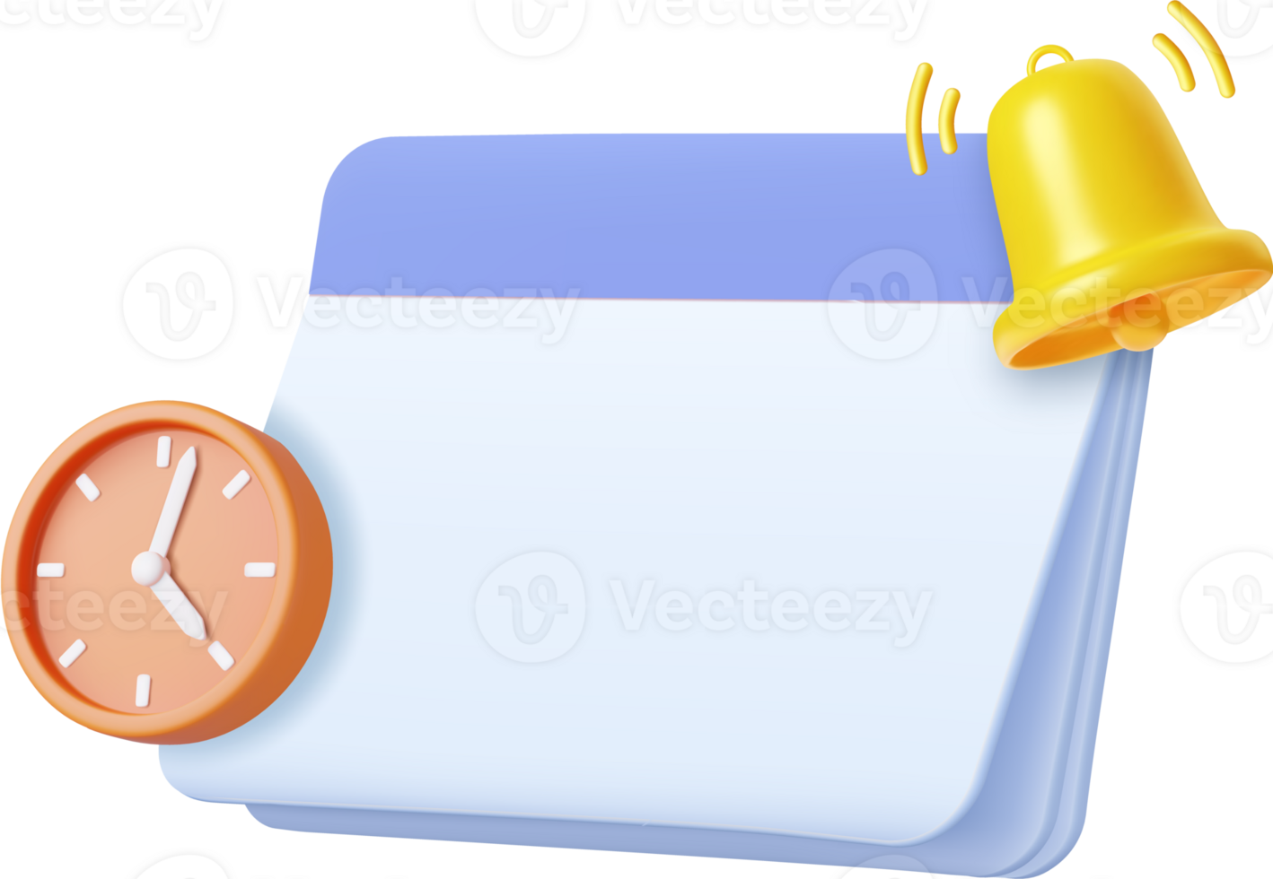3D reminder in calendar png