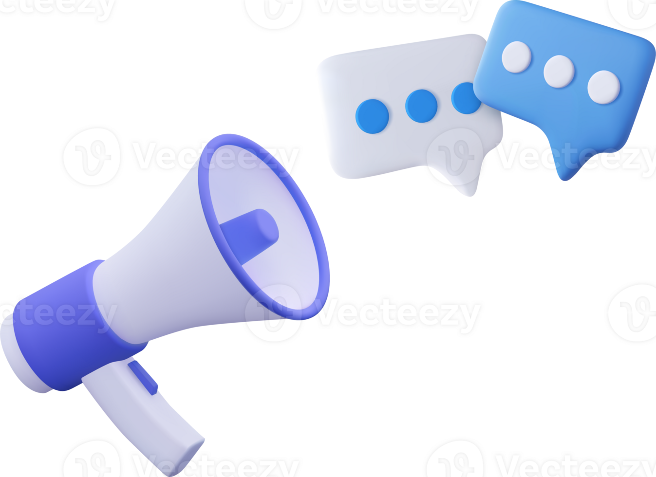 Megaphone with messages icon png