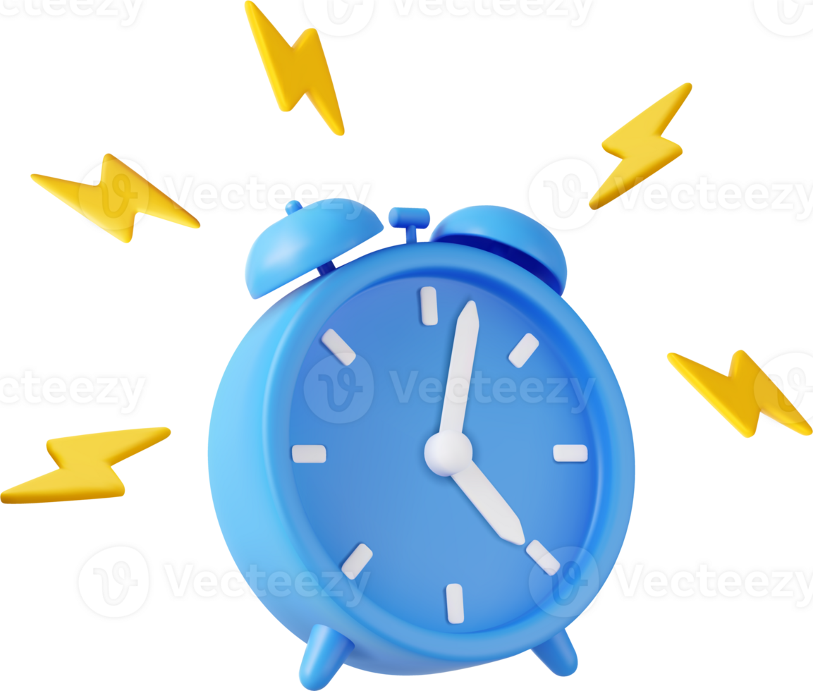 3d alarm clock png