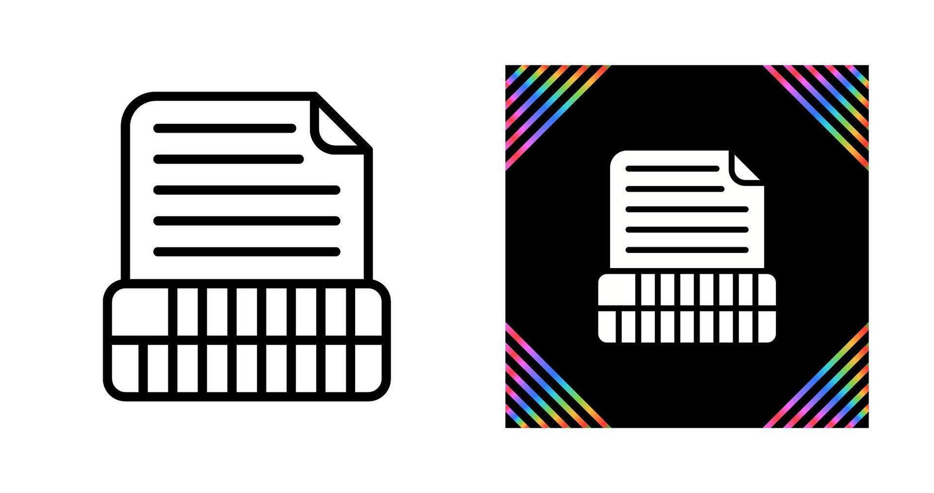Document Insert Table Vector Icon