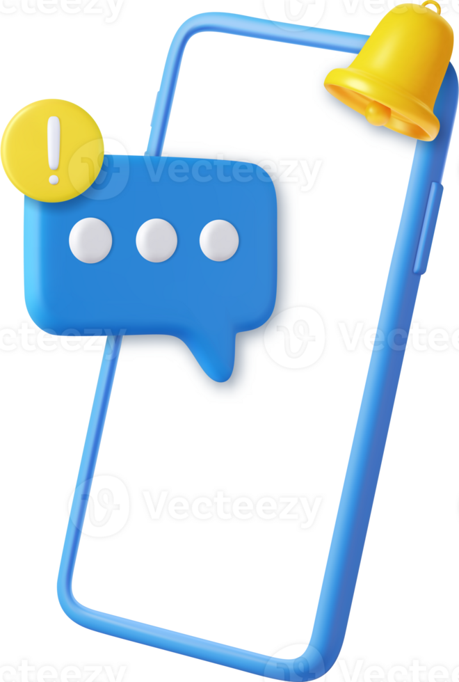 3d Blank speech bubble pin png