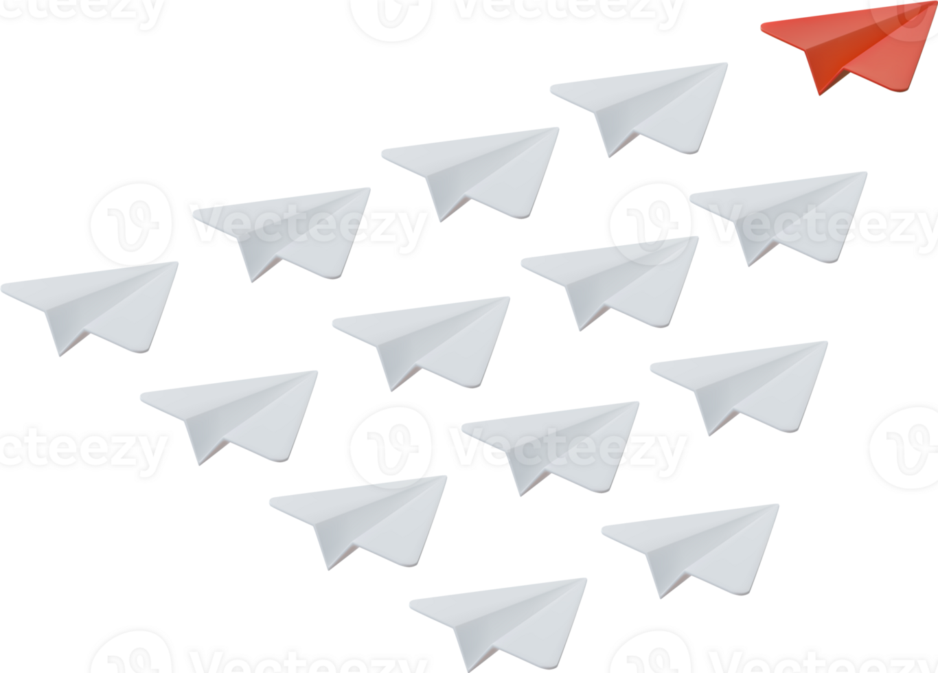 3d paper airplane with clouds png