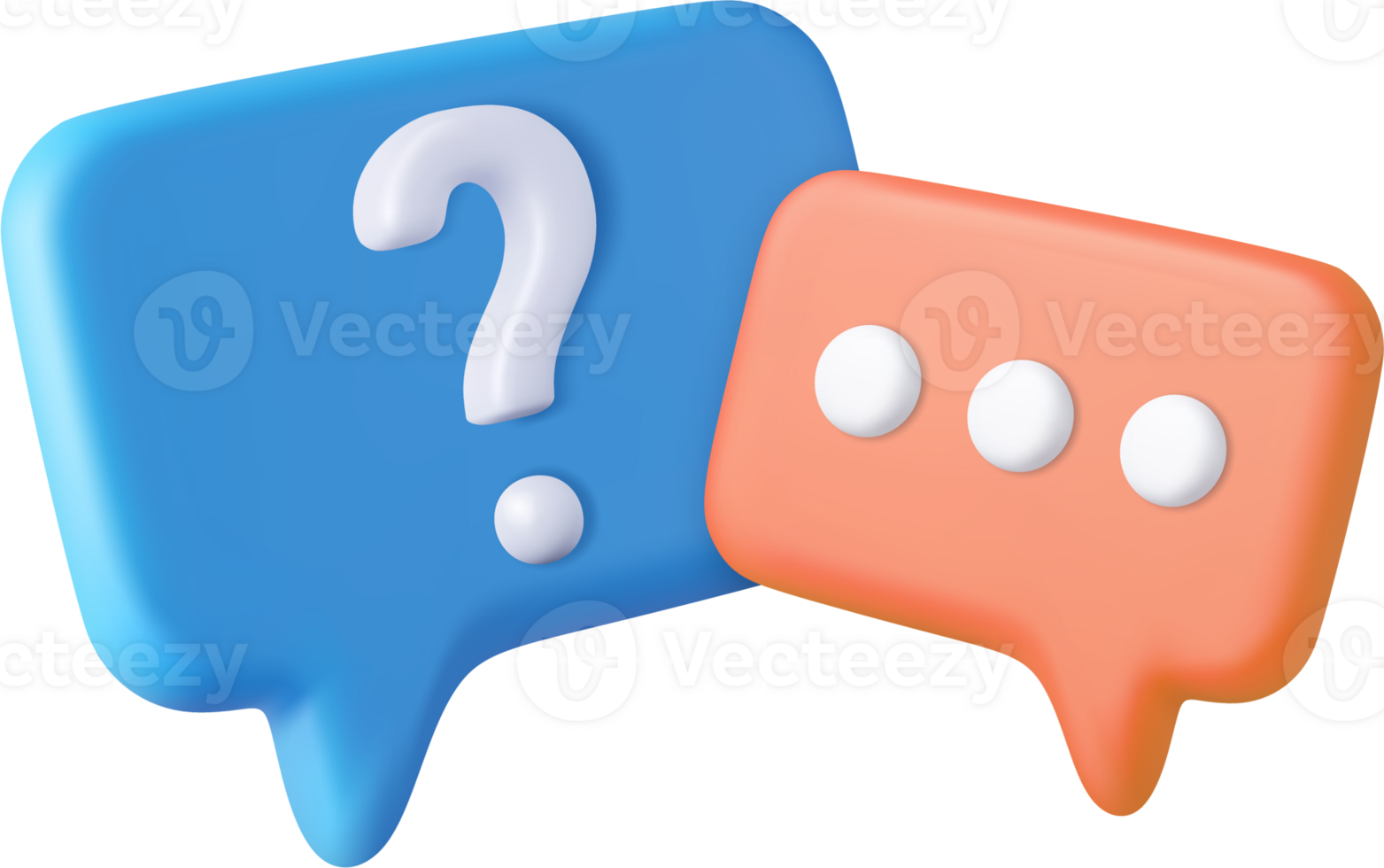 3d rendering faq icon, png