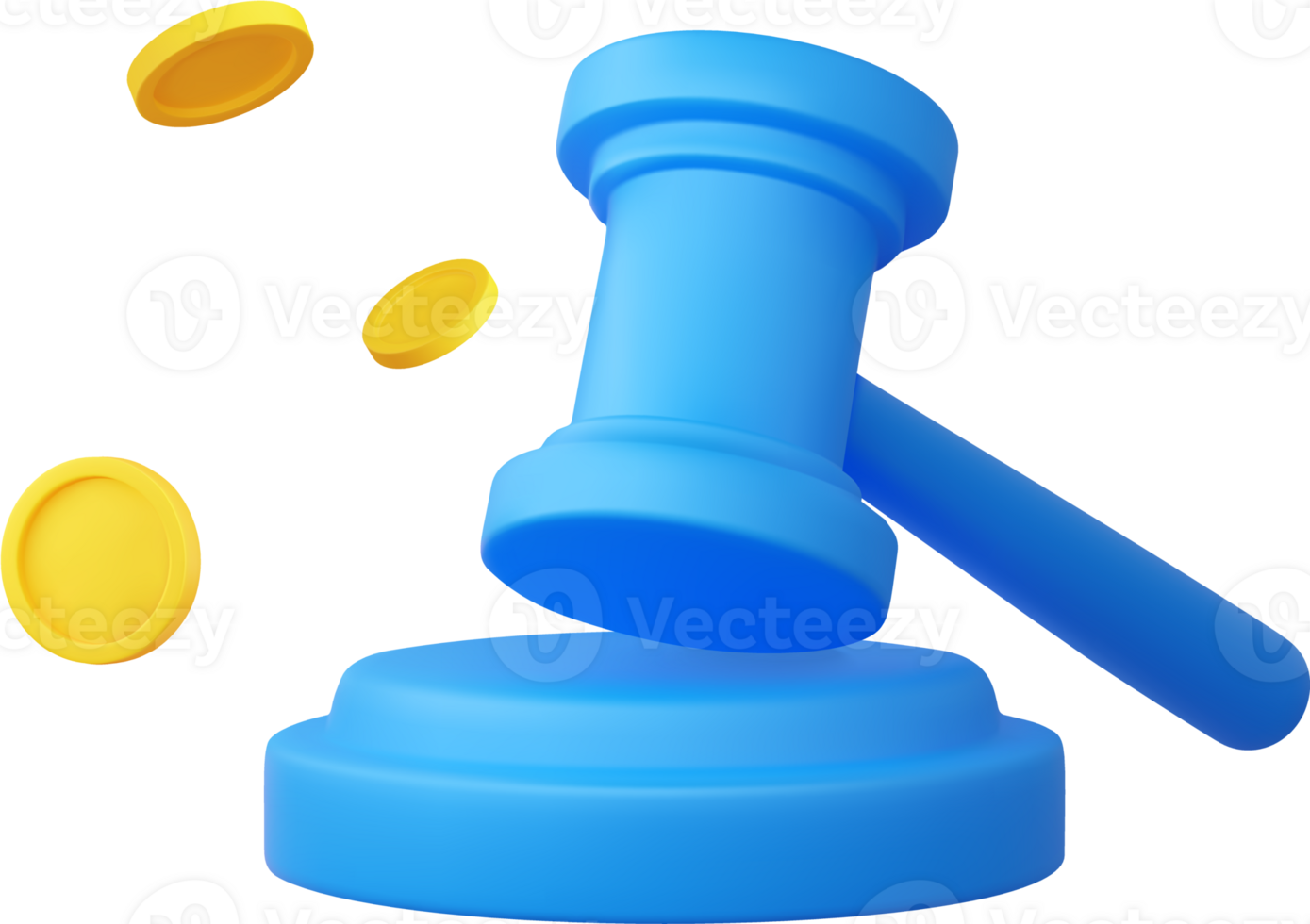 3d judge gavel png