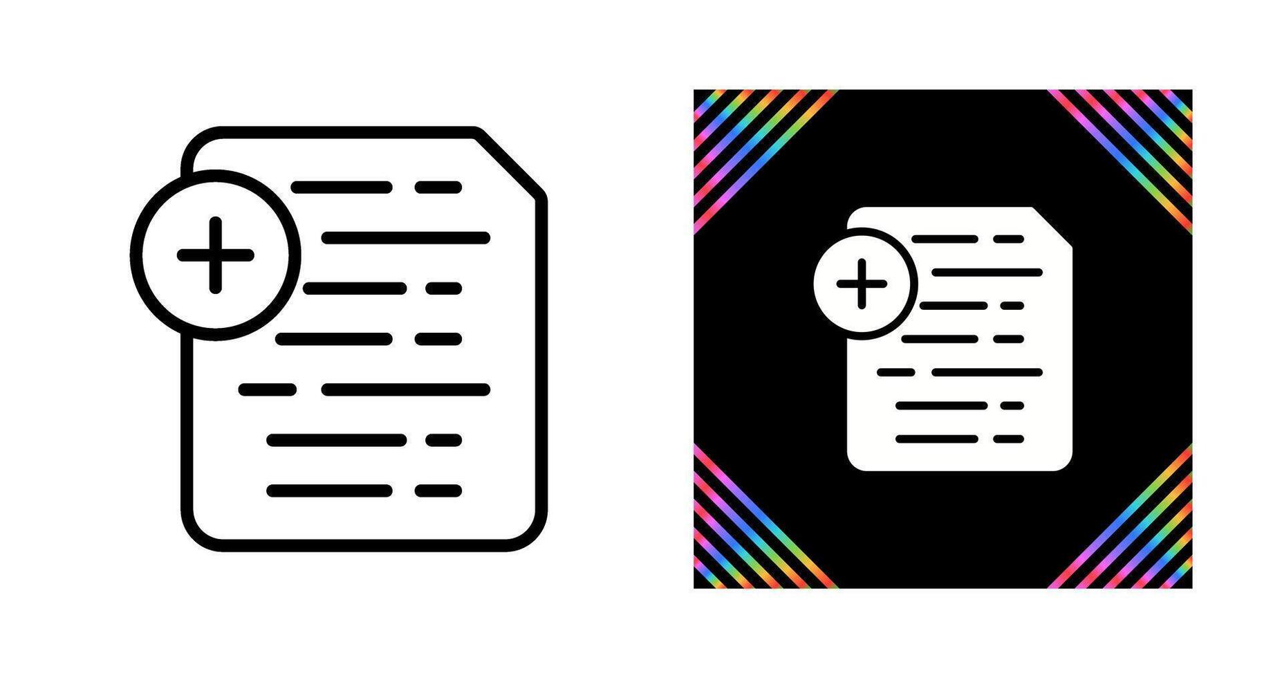 Document Insert Icon Vector Icon