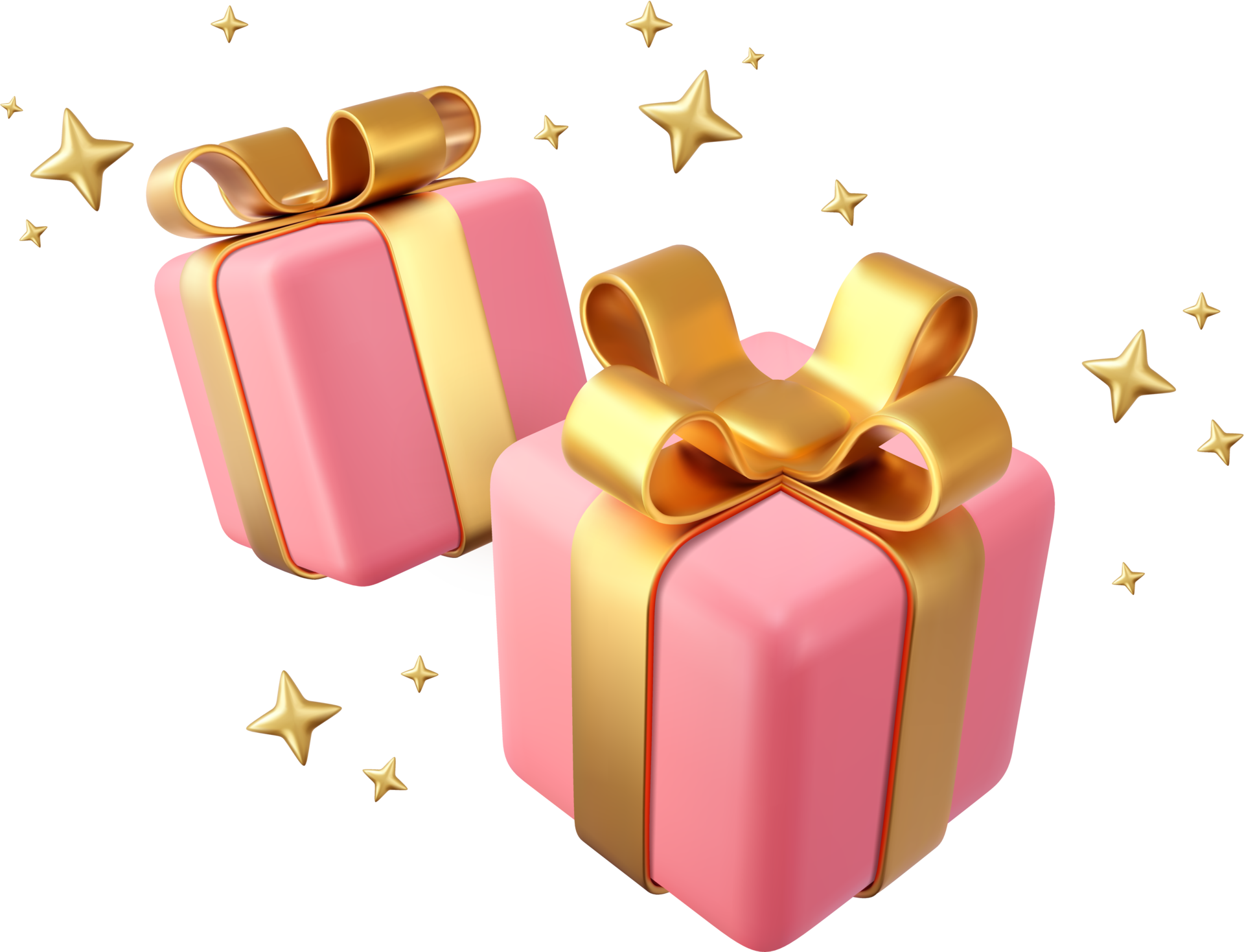 3d pink gift boxes 38943232 PNG