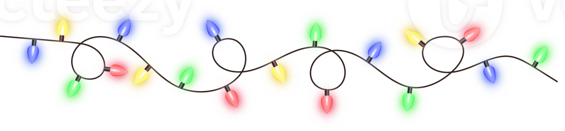 Christmas color lights png
