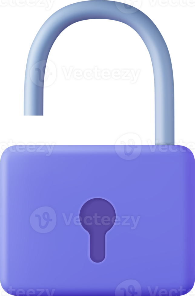 Blue locked and unlocked padlocks png