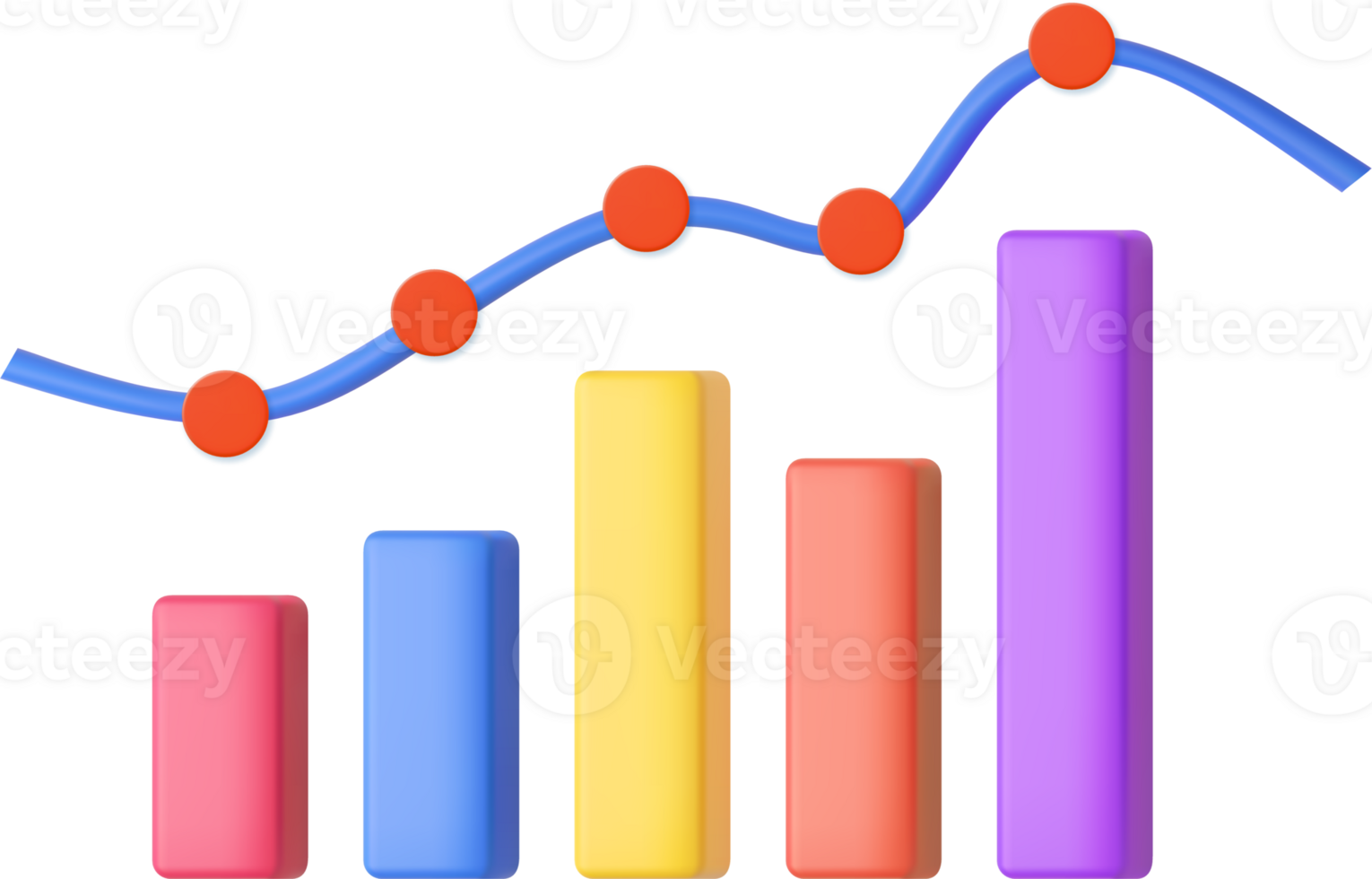 3D bar chart icon. png