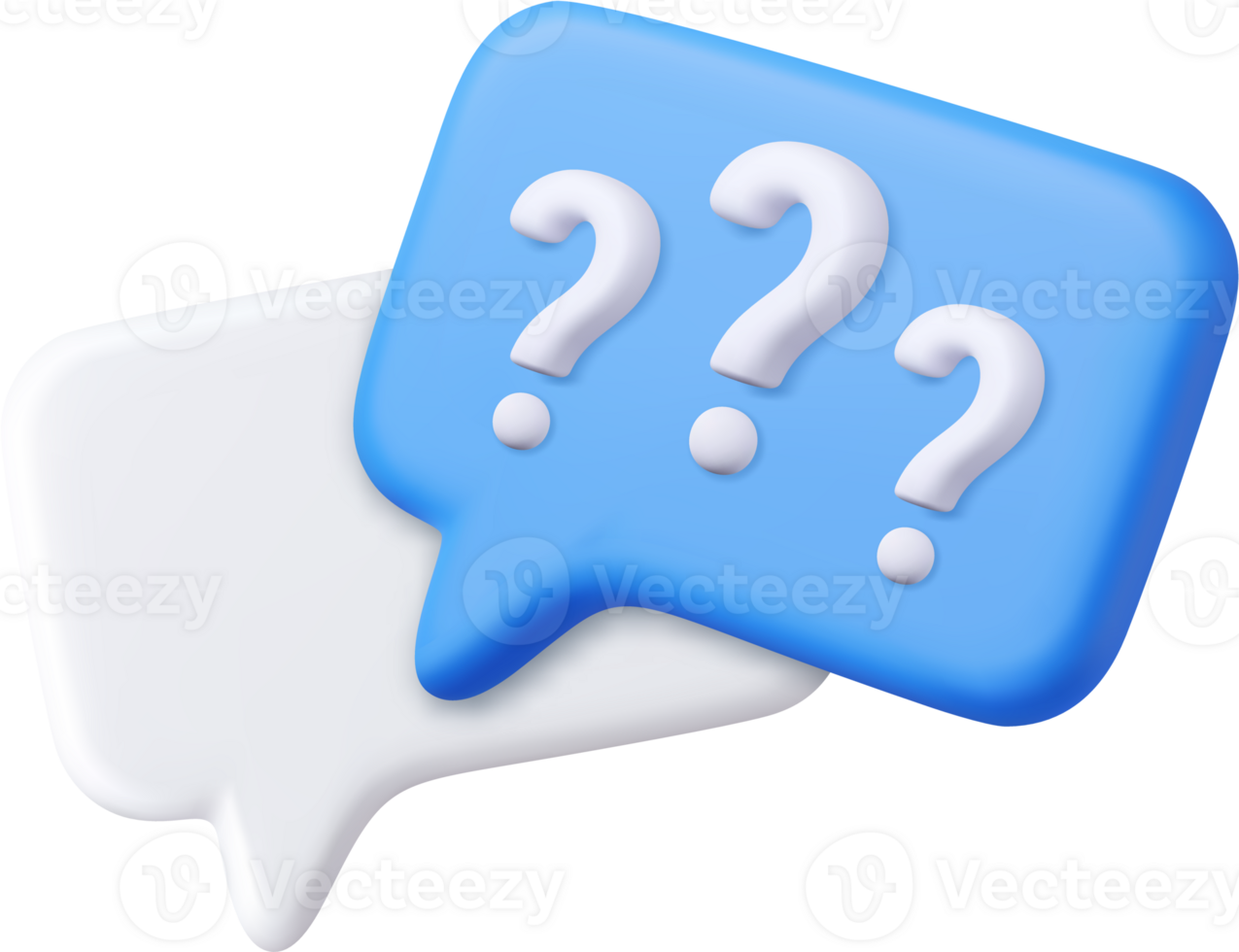 3d rendering faq icon, png