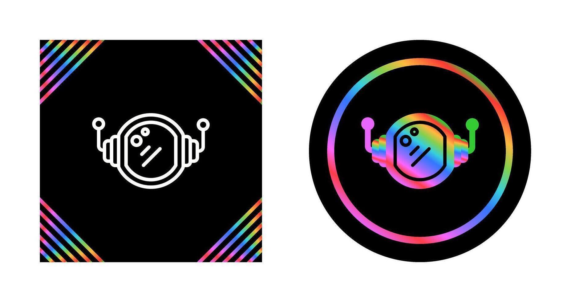 Astronaut Helmet Vector Icon