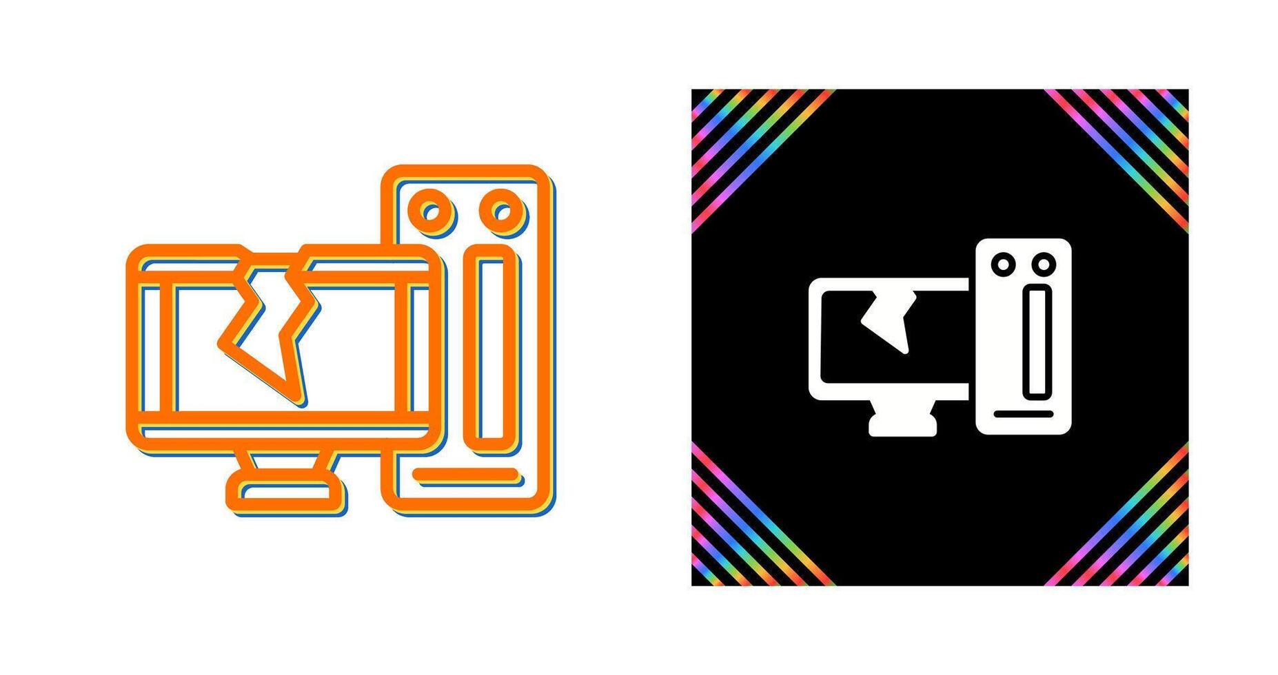 Desktop Computer Vector Icon