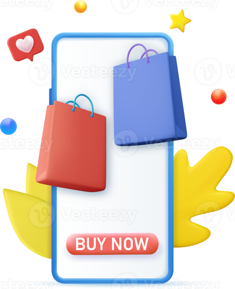 3d Online shopping png