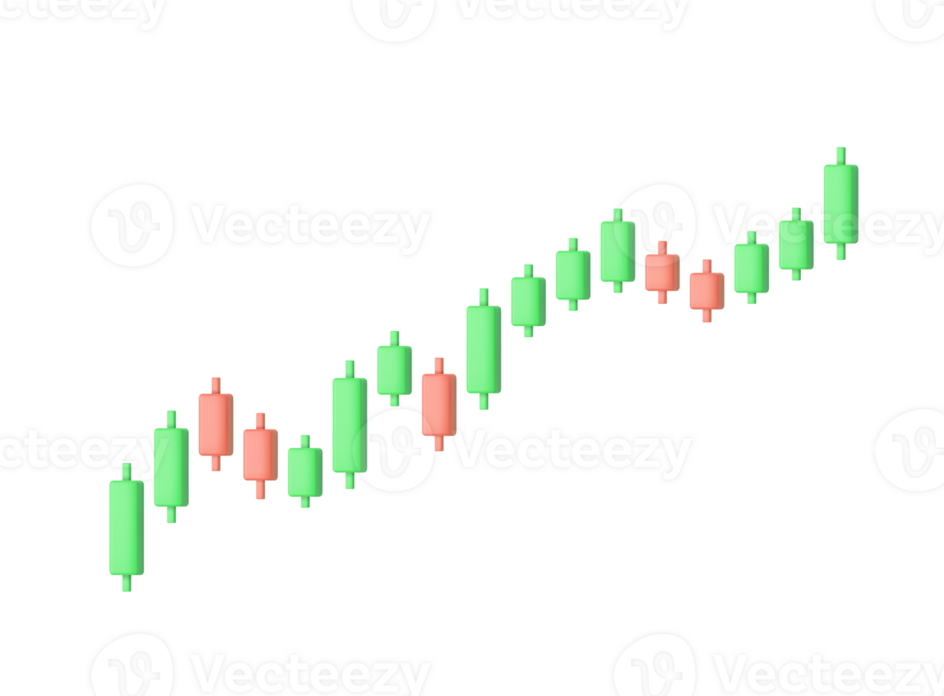 Growth stock diagram financial graph or business investment market trade png