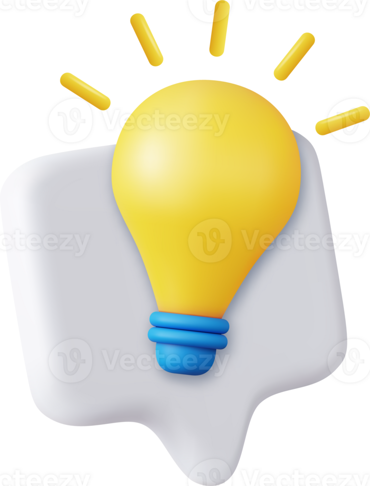 3d light bulb png