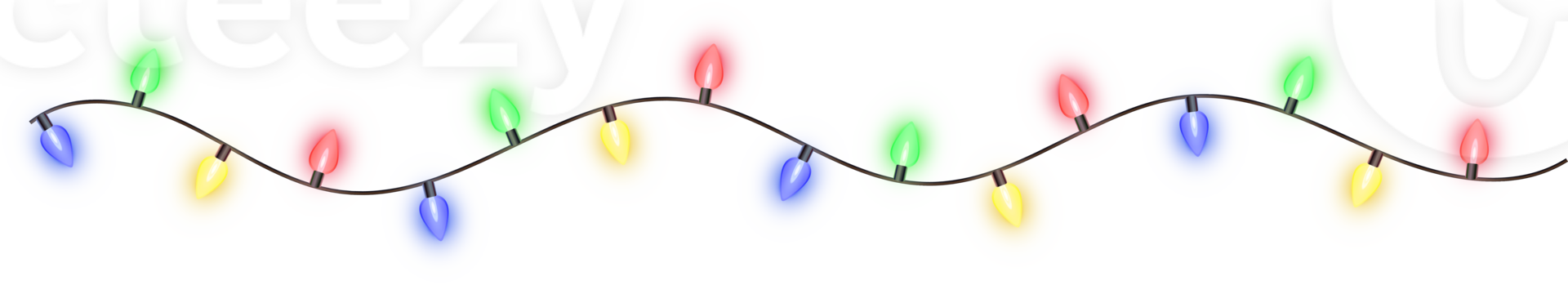 Natale colore luci png