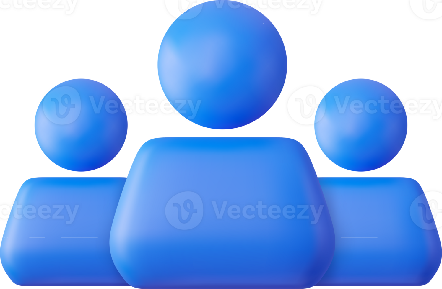 3d Führung Bündel von Menschen png