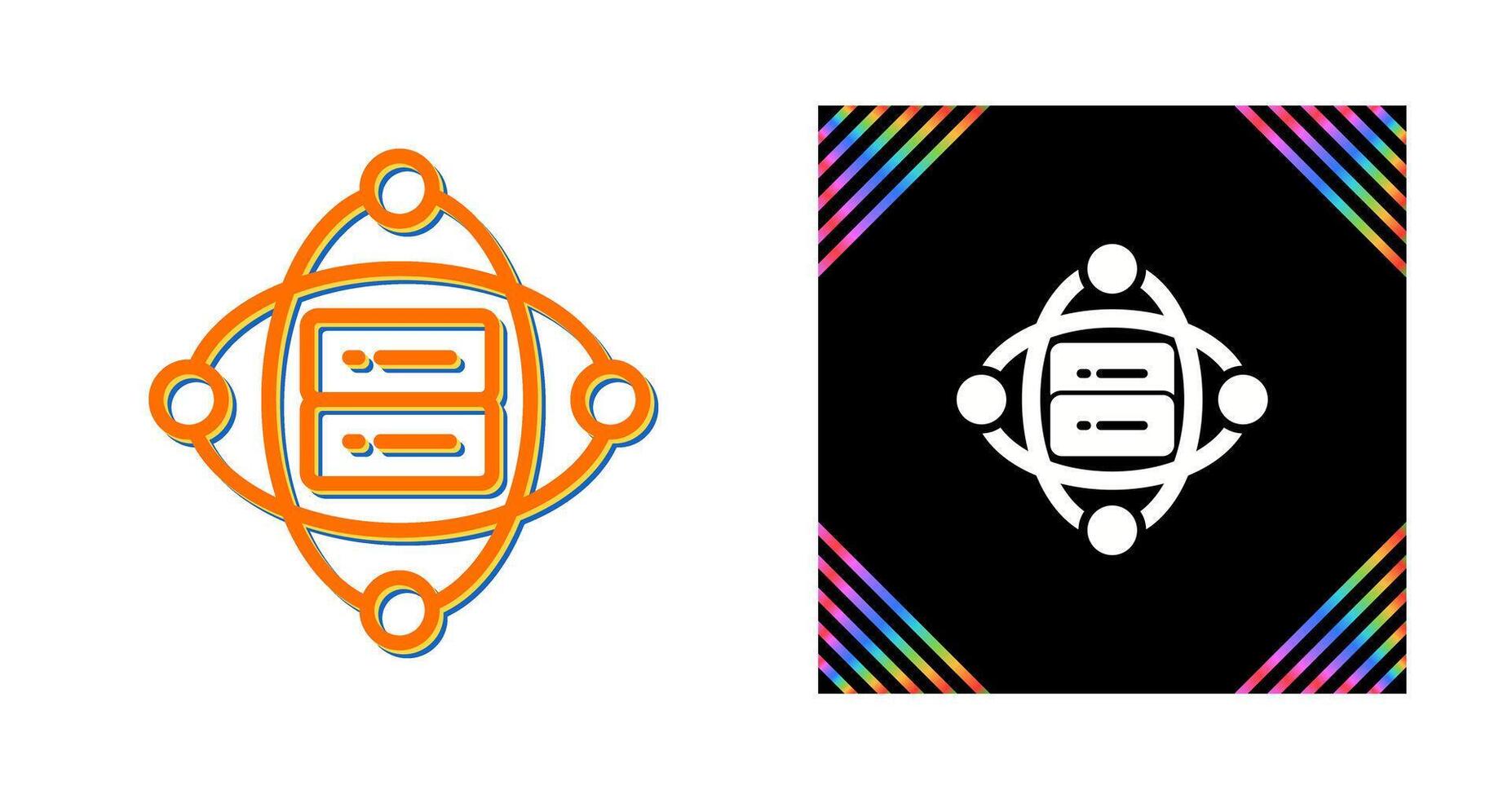 Cluster Server Vector Icon