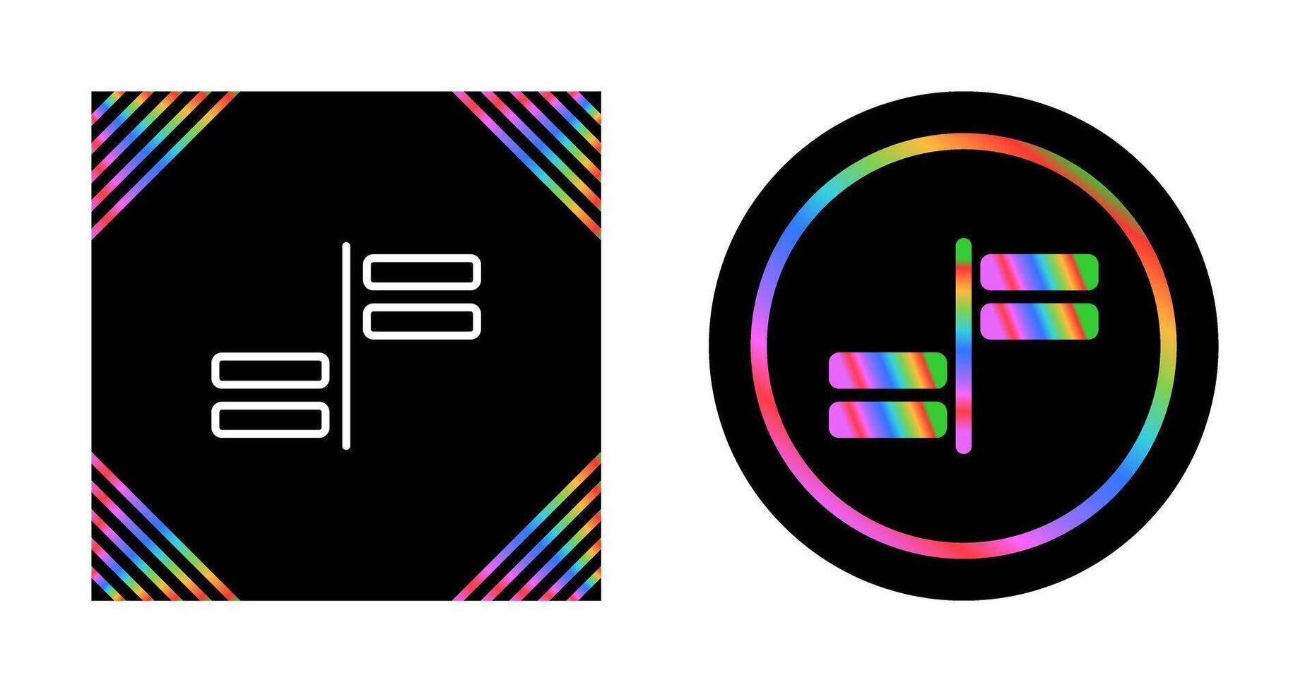 Horizontal Alignment Vector Icon