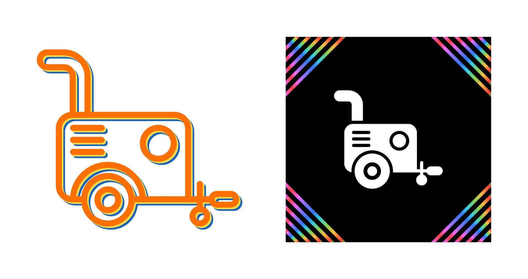 Portable air compressor Vector Icon