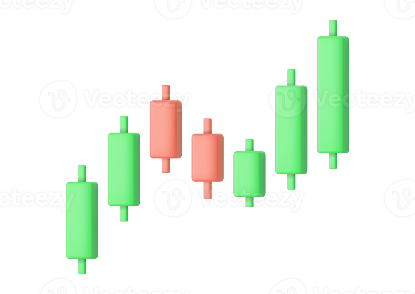 Growth stock diagram financial graph or business investment market trade png