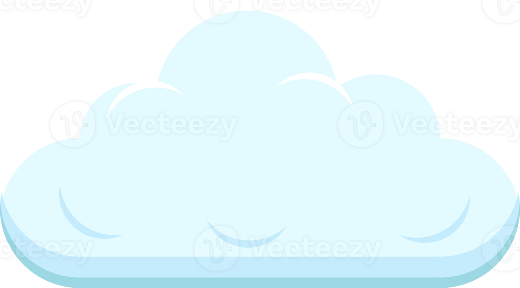 Set of blue sky, clouds. png