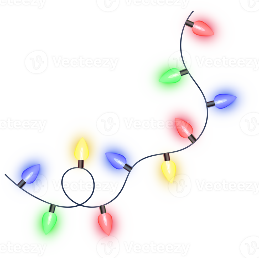 Christmas color lights png