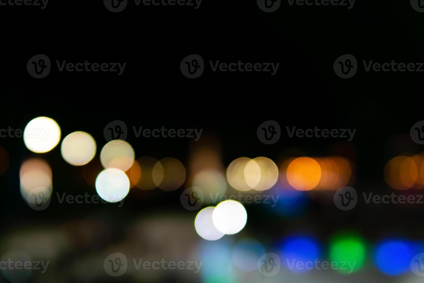abstract blurred background - city night lights photo