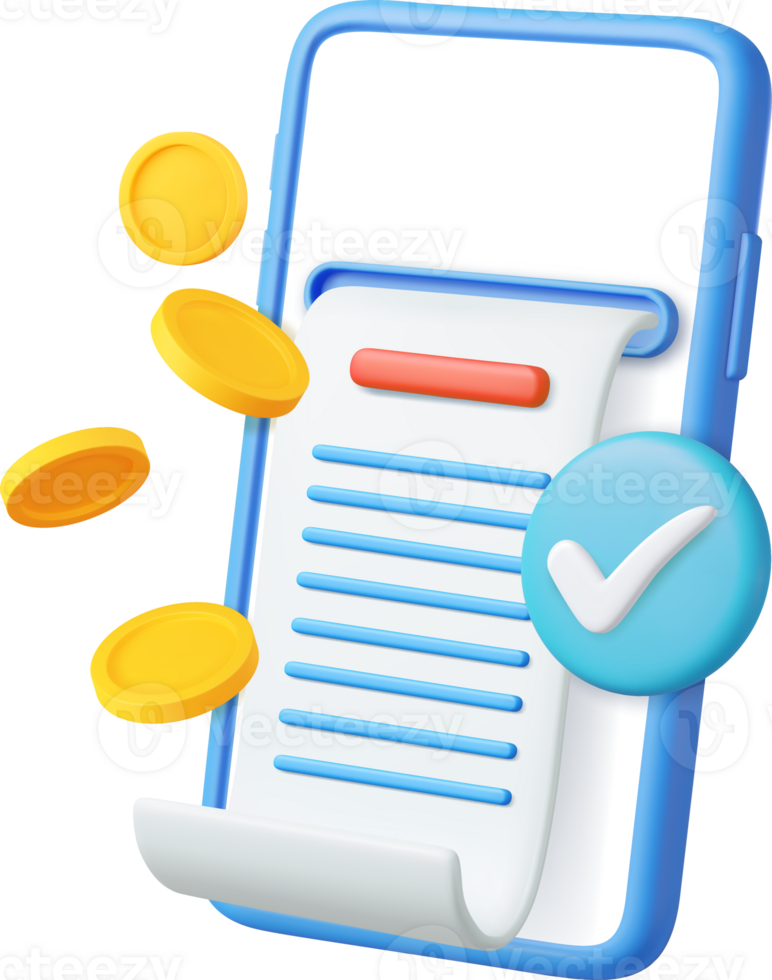 3D bill payment png