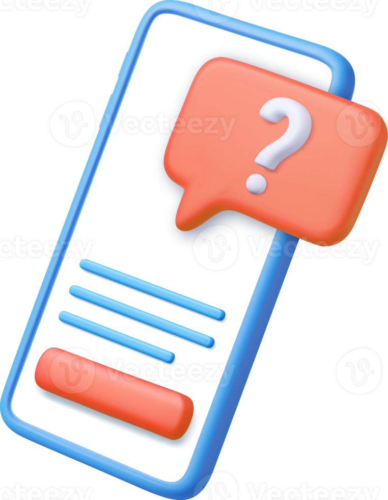 3d question mark icon and question button png