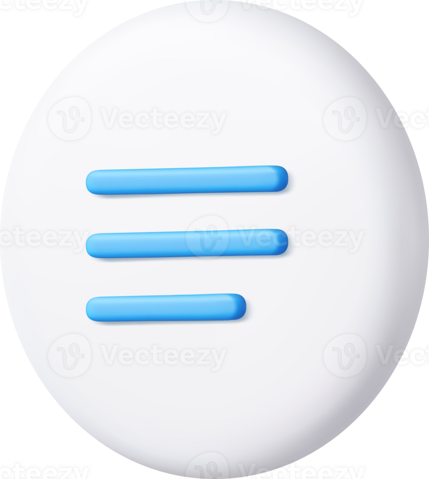 3d Blank white speech bubble png