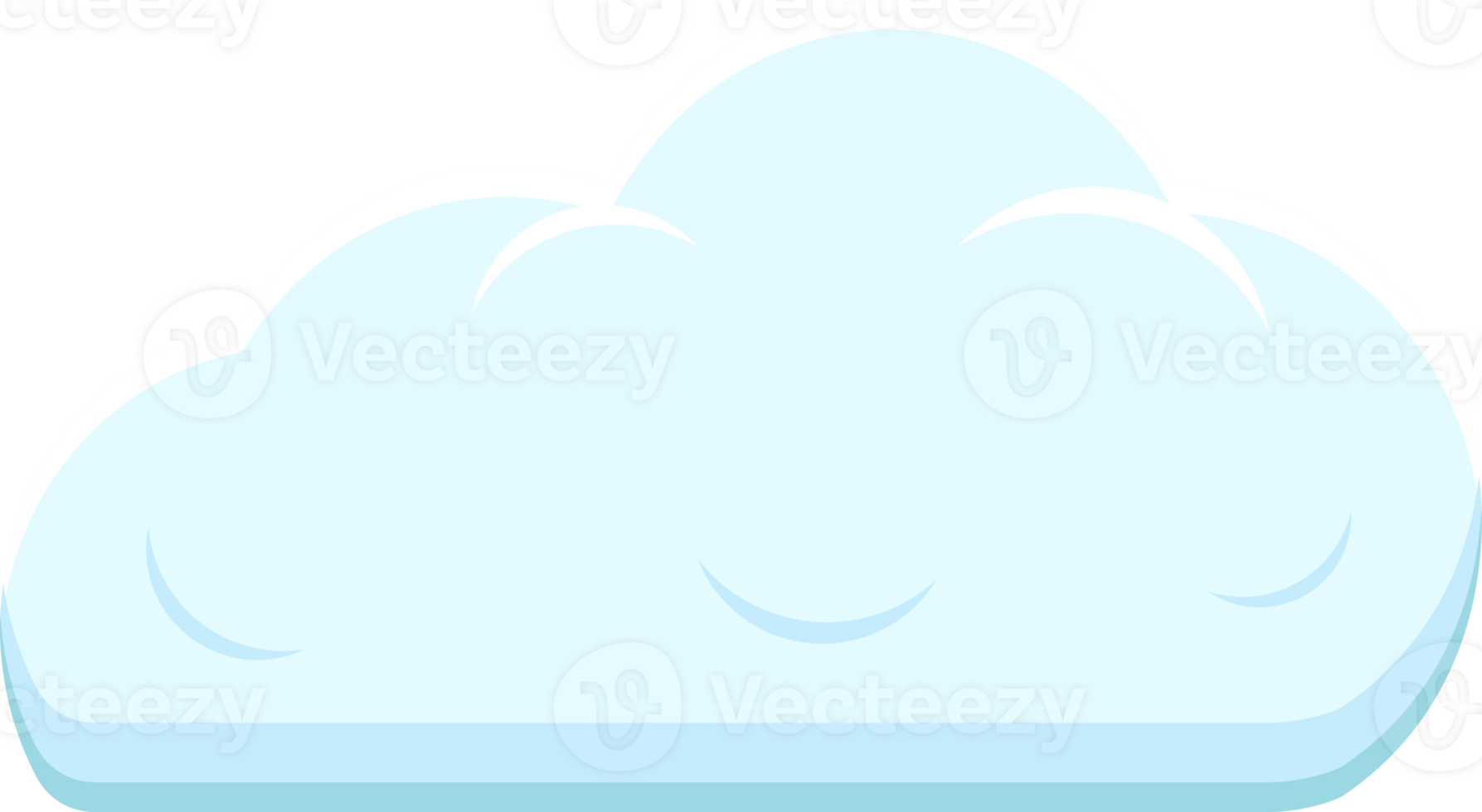Set of blue sky, clouds. png