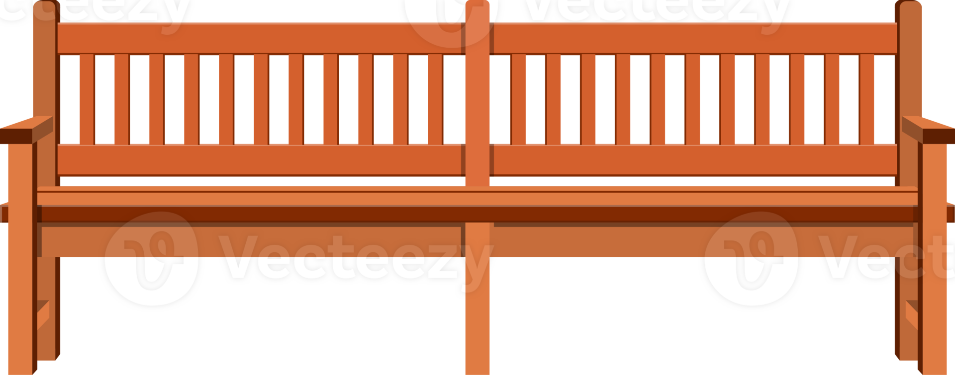 City park bench png