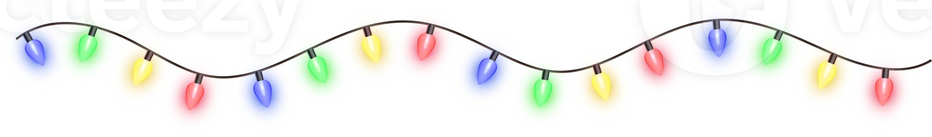 Christmas color lights png