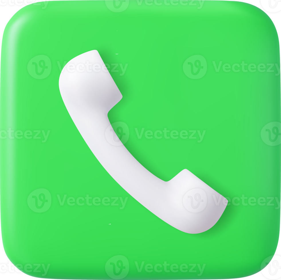 3d Speech cloud with handset. png