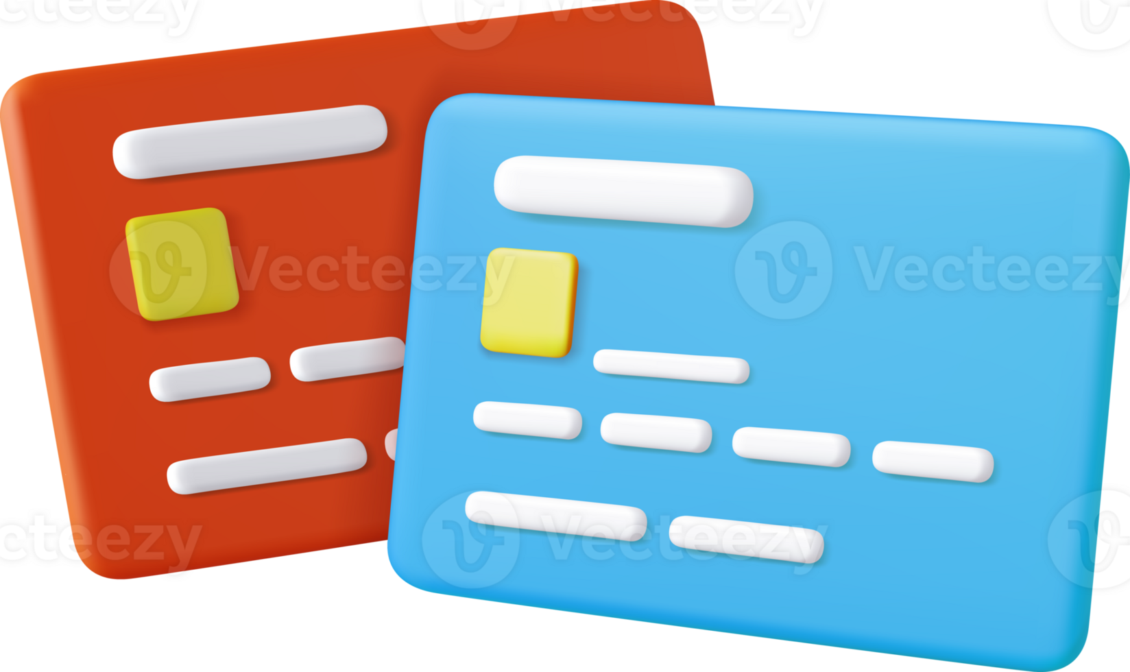 3D credit card png