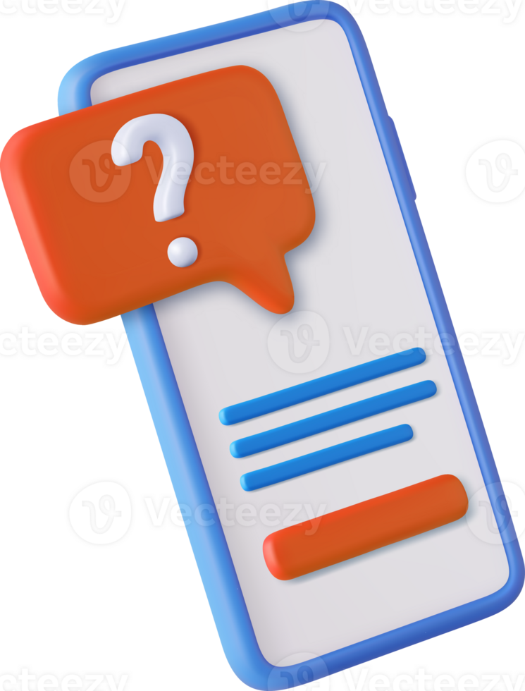 3d question mark icon and question button png