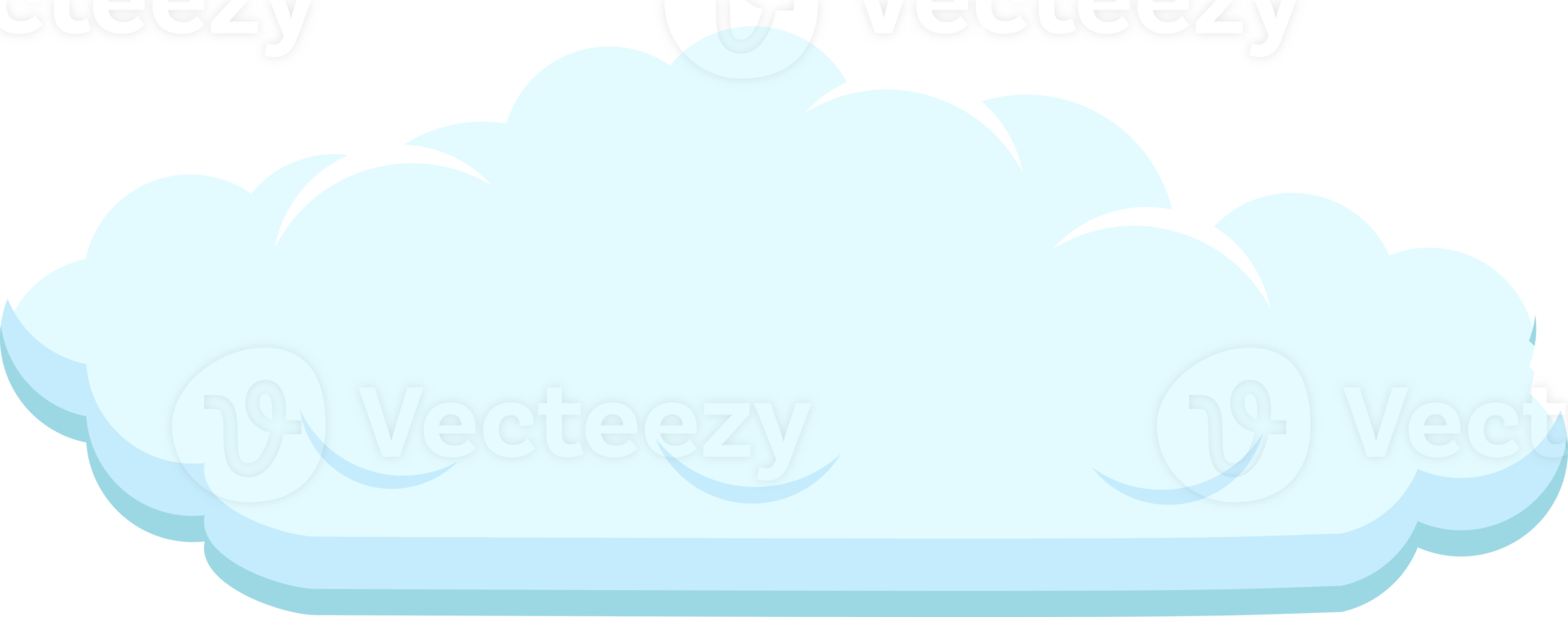 Set of blue sky, clouds. png