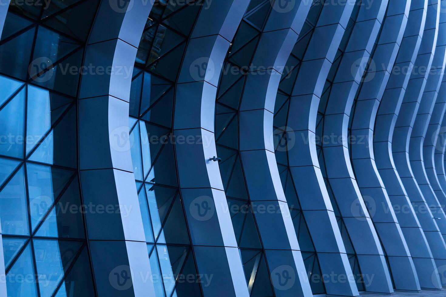 section of the facade of the terminal of Simferopol International Airport photo