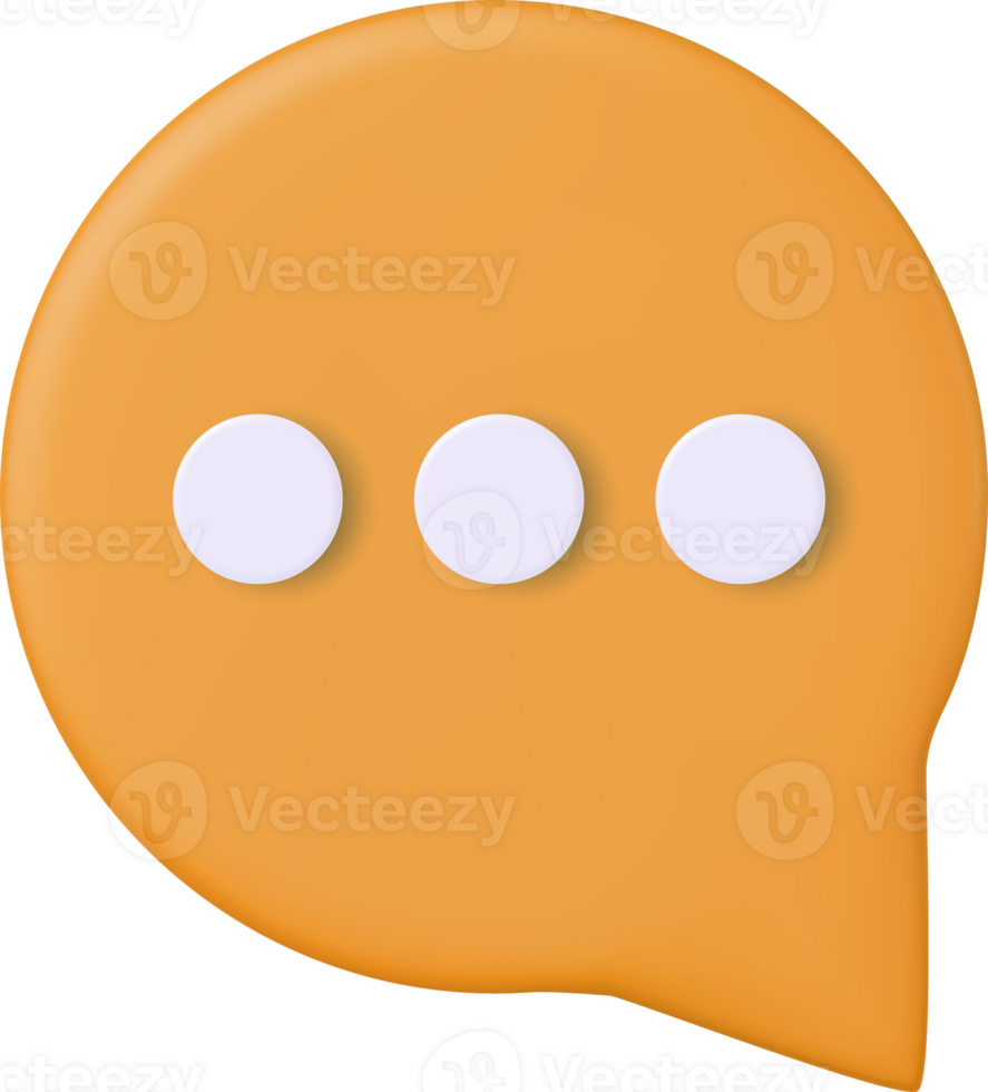 3d Chat bubble png