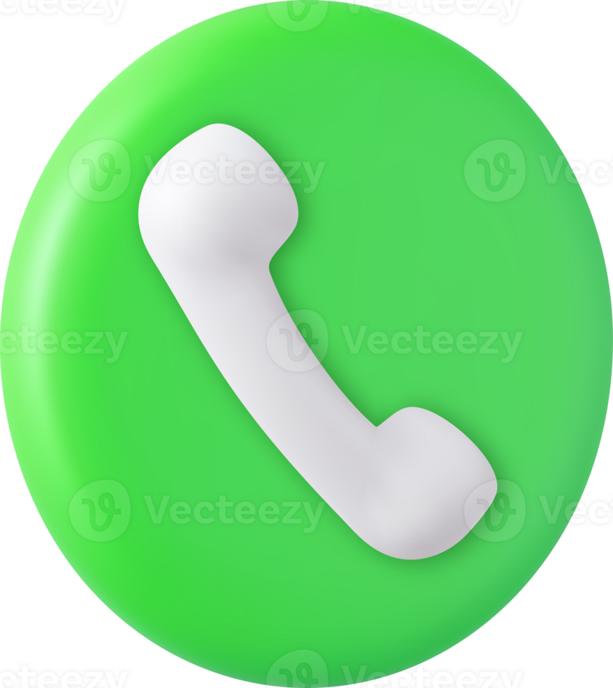 3d Speech cloud with handset. png