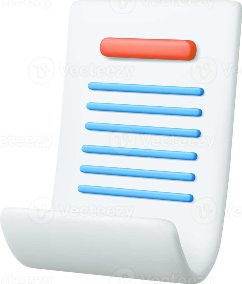 Paper bill of transaction receipt payment icon png